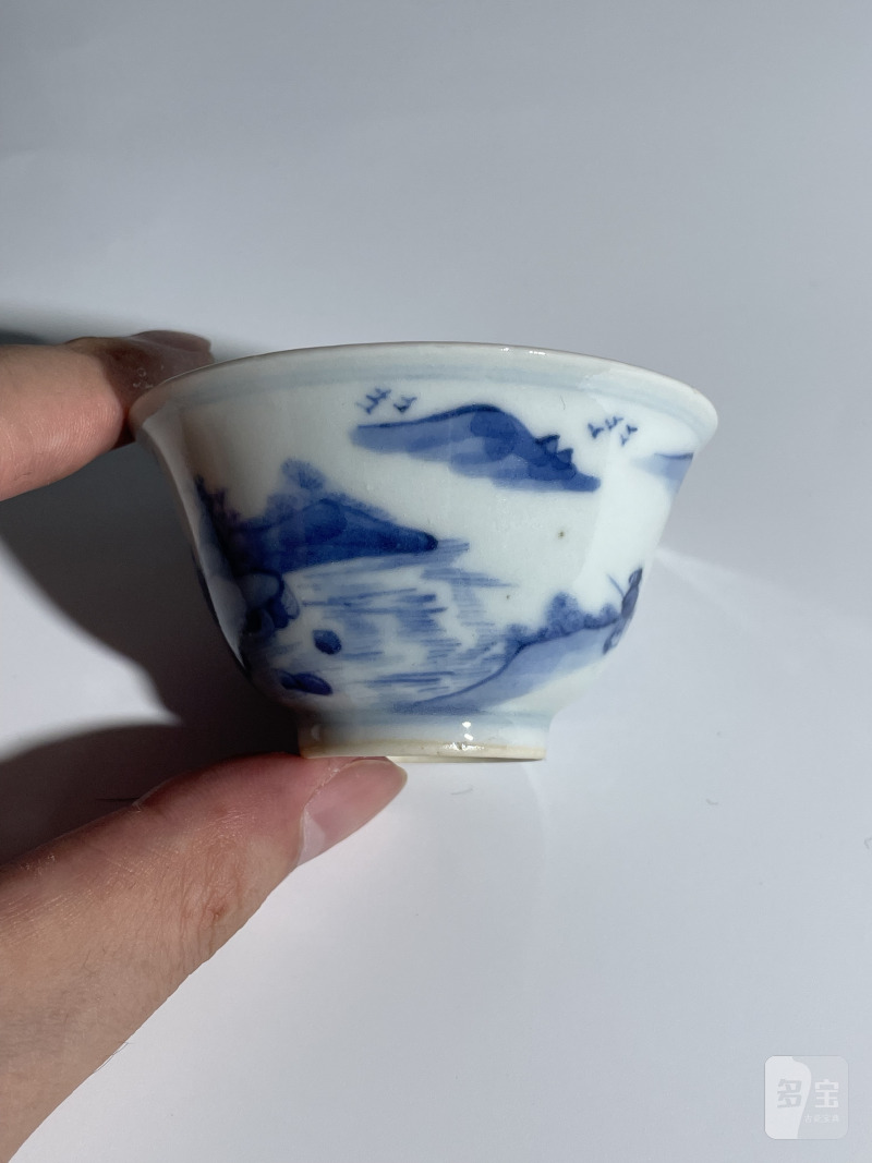 清 青花小杯一组3只 - 图8